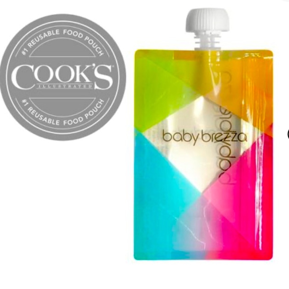 💎$1💎 1 pack Baby brezza reusable resealable baby food pouch for yogurt snack